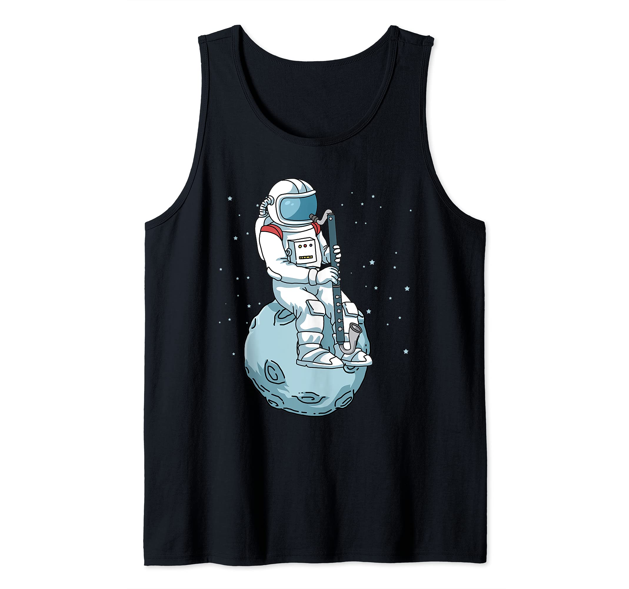 Bass Clarinet Jazz Music Astronaut Bass Clarinet Tank Top
