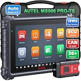 Autel MaxiSys MS906 Pro-TS OBD2 Diagnostic Scanner with Full TPMS Function | 2026 Top Bidirectional Scan Tool, Up of MP900TS MS906PRO MS906 MK900, ECU Coding, 3000+ Active Test, 36+ Service, CAN FD&amp;DoIP