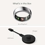 Oura Gen3 Horizon Smart Ring Size 7 Silver Sleep Heart Rate Fitness Tracking view 8