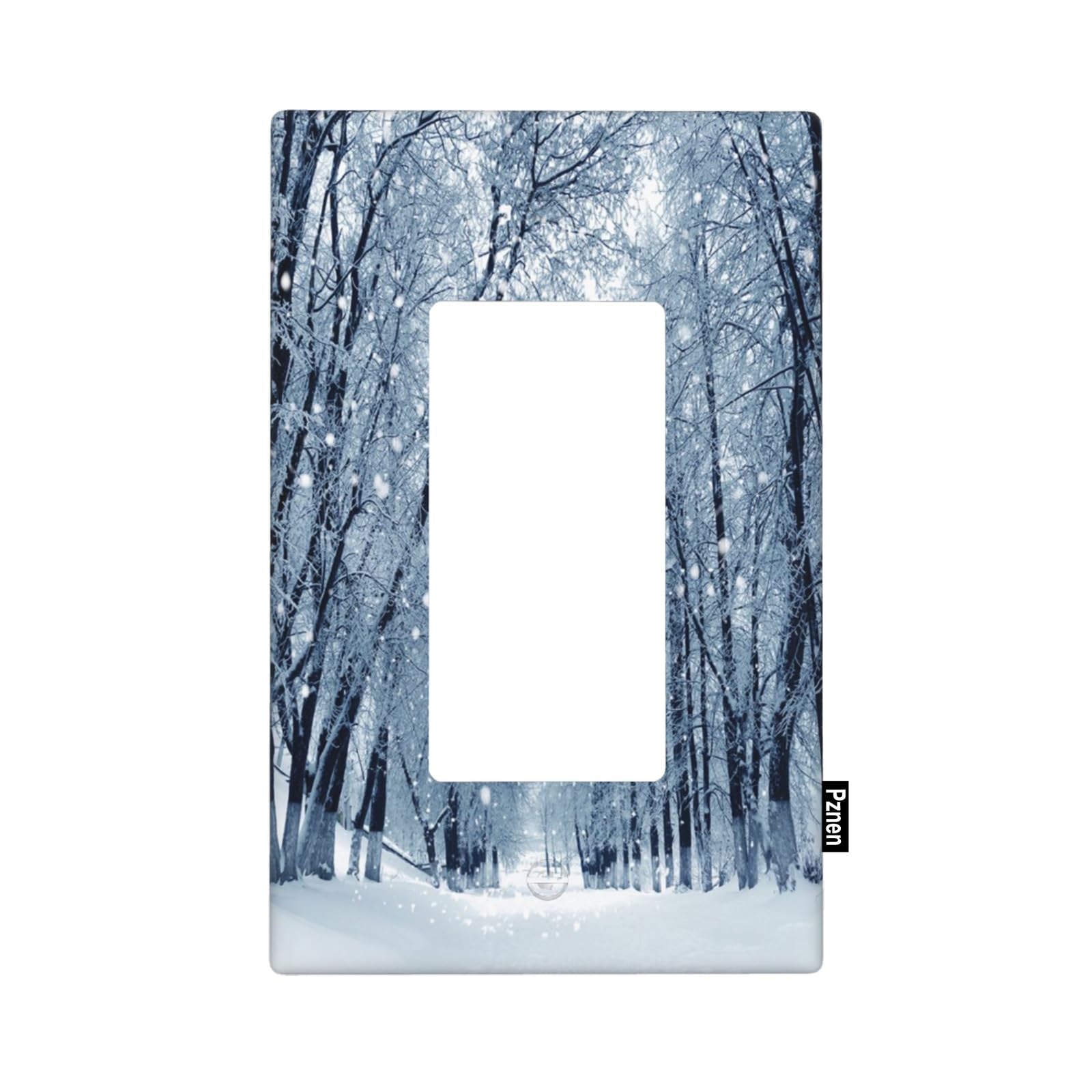 Pznen Winter Rocker Switch Plate Covers Snow