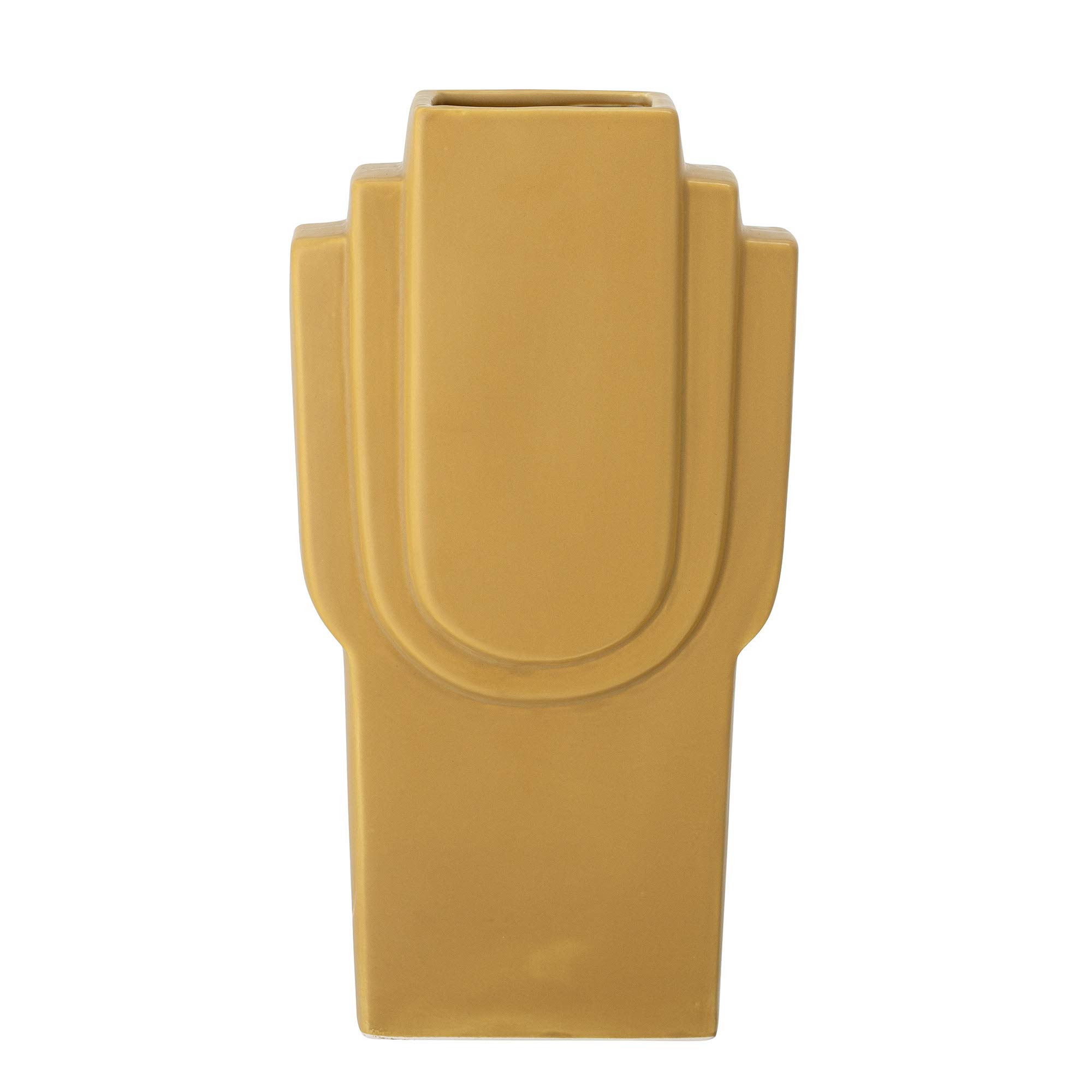 Bloomingville Ata 82050038 Vase Stoneware Yellow Dimensions L16.5 x H30.5 x W7.5 cm