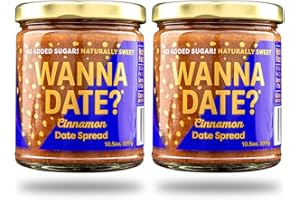 Wanna Date? Cinnamon Date Spread, Vegan, Paleo Friendly, Gluten-Free, Dairy-Free, Non-GMO, No Added Sugar, Low Calorie, Koshe