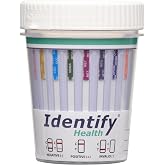 Identify Health 12 Panel Urine Drug Test Cup with PCP - 100 Pack | 12 Panel Drug Screen Kit Tests: AMP, BAR, BUP, BZO, COC, MDMA, MET, MTD, OPI, OXY, PCP, THC