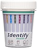 25 Pack Identify Health 12 Panel Drug Test Cup