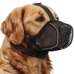 Dog Muzzle,Mesh Soft Muzzle for Small Medium Large