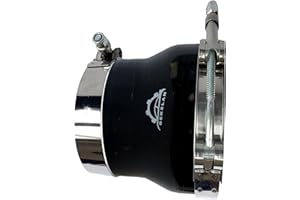 Bekelan 4" to 5"(102-127mm) High-Temp Silicone Reducer Hose With Stainless T-Bolt Clamp - Heavy Duty 4-Ply Reinforced Design 