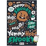 Amazon Com Poster Stop Online Bt21 Line Friends Poster Character Compilation Names Quotes Size 24 X 36 Black Poster Hanger Kitchen Dining