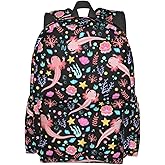 MOLIAN Axolotls Stylish Backpack With Adjustable Padded Shoulder Straps Daypacks For College Travel One Size