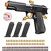 Toy Gun, Shell Ejecting Toy Gun with Soft Bullets, Educational Model Toy Pistol Shooting Game, Gifts for Kids Boys Girls