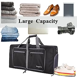 Woogwin Travel Duffel Bag Large Foldable Waterproof