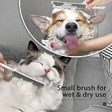JEHONN Rubber Broom with Squeegee 134CM Telescopic Handle Pet Hair Remover view 4