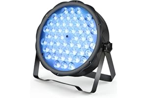 BETOPPER LED Par Lights 54 x 1.5W, RGB Stage Lights DMX DJ Lights Sound Activated with Stand, Strobe Light & Wash Par Lights DMX for Parties, Church, Wedding, Bars