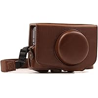 MegaGear Canon PowerShot SX740 HS/SX730 HS Leather Camera Case - Black