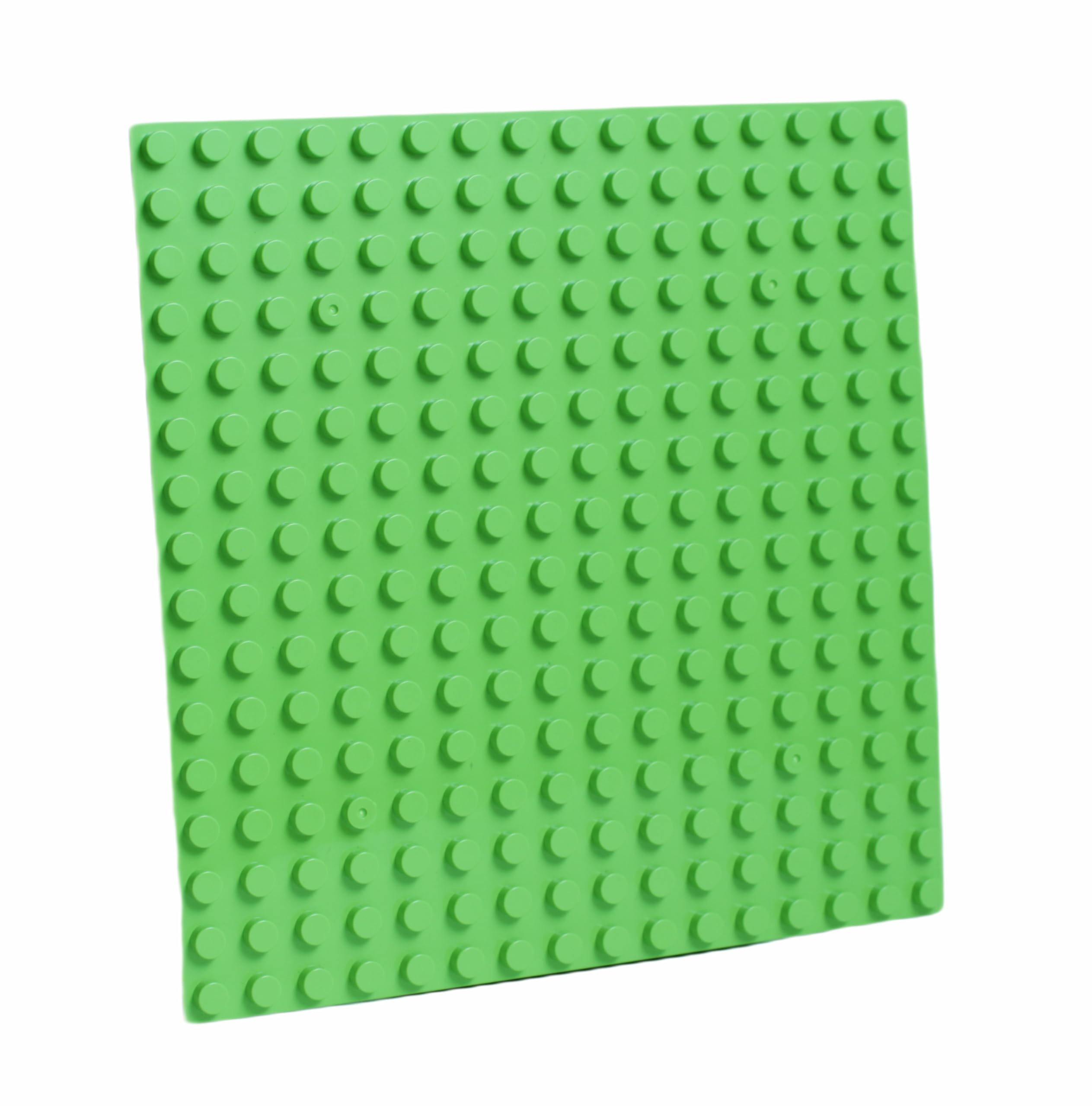 Florappy Compatible with DUPLO Building Block Baseplate - 10 x 10 Inch in Green, Gray, Blue - Versatile for DIY Projects, Play Tables, or Wall Decorations - Durable, Easy to Use (Green, 4, pieces)