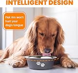 PETTOM 2 Pack Stainless Steel Dog Bowls 860ML Non-Slip Silicone Base view 6