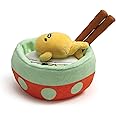 GUND Sanrio Gudetama the Lazy Egg Plush, Gudetama with Noodles, Stuffed Animal for Ages 1 and Up, 4.5”