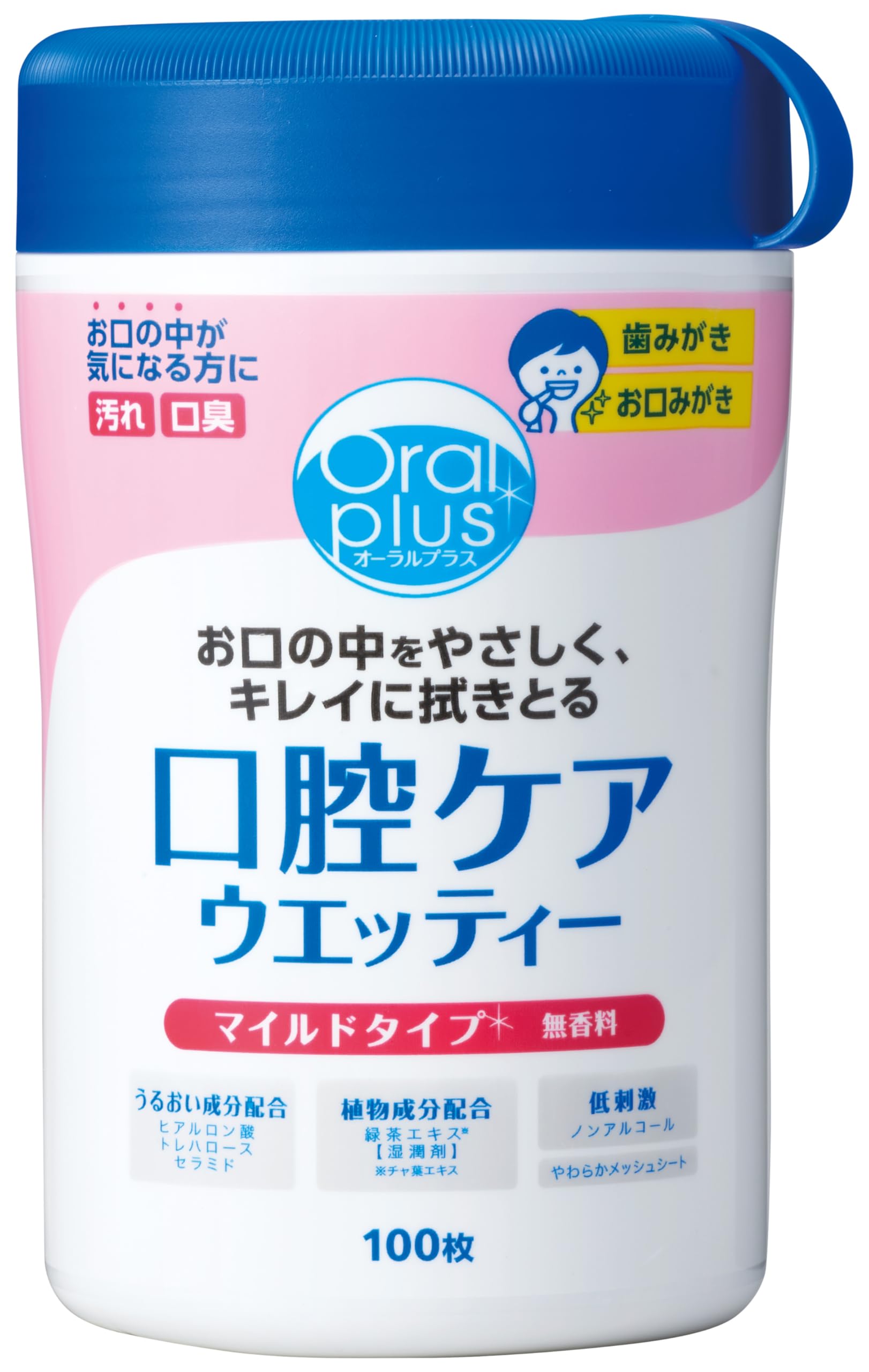 アサヒグループ食品 Oral plus オーラルプラス 口腔ケアウェッティ マイルド 本体 100枚商品画像