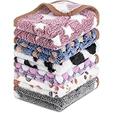 6 Pcs Dog Blanket Super Soft Pet Puppy Blankets Calming Blanket for Small, Medium Dogs Warm Sleep Mat Flannel Blanket for Dogs Puppy Cat (24"×16")