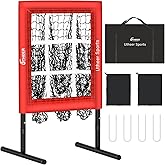 Utheer Pitching Net with Strike Zone 9 Hole Baseball Pitching Net Adjustable Height Baseball Target for Throwing, Training EquipmentNet for Practice, Softball Target Nets for Batting