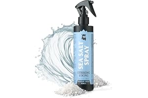 Striking Viking Sea Salt Spray for Men - Medium Hold - 6.76 Fl Oz (200ml) Blue Ocean Scent - Texturizing, Volumizing & Curl Enhancing - Beachy Texture Salt Spray for Hair