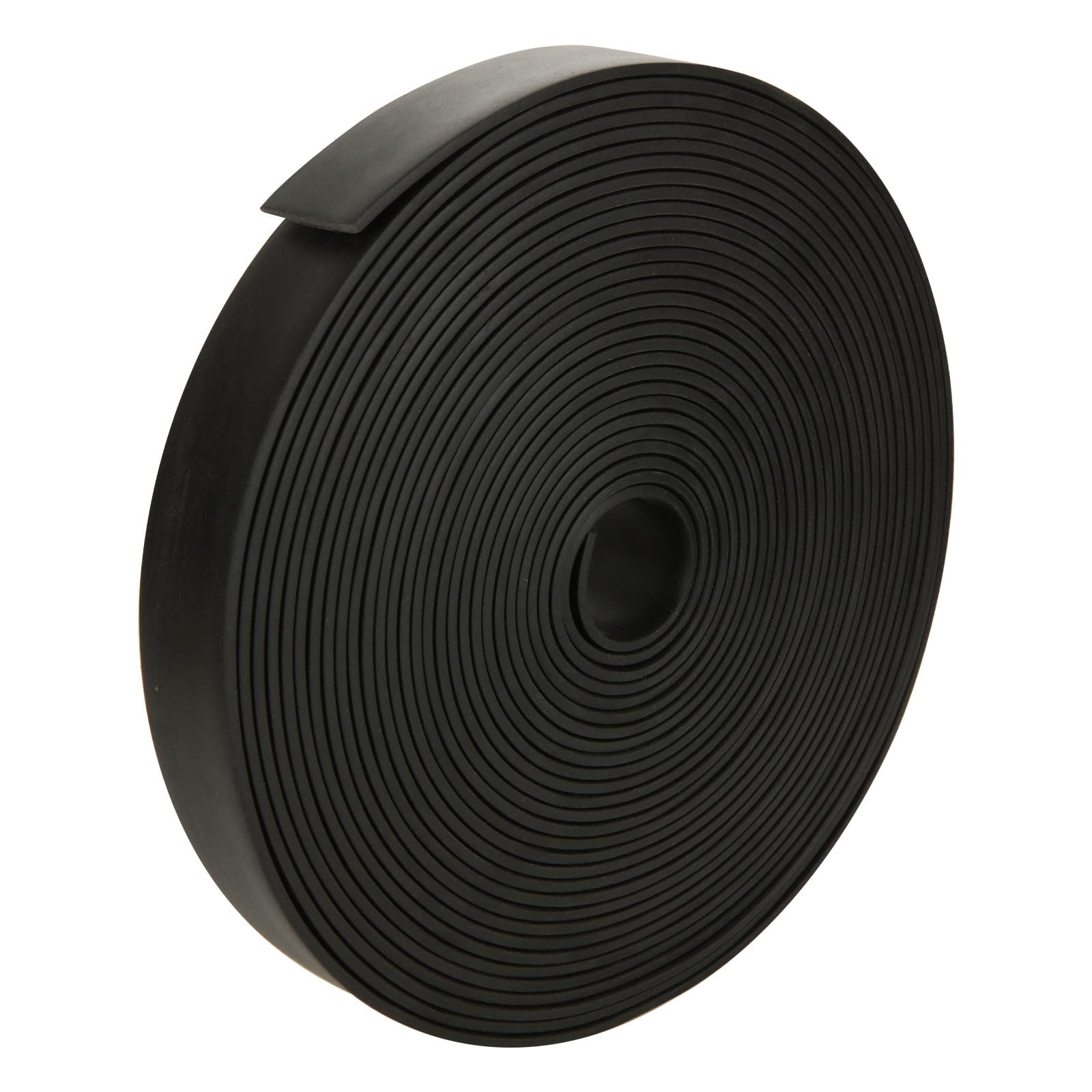 VIDETOL 20m Rubber Strip, 30mm(W) x 3mm(T) x 20M(L) Neoprene Rubber Sheet Roll, Black Solid Rubbers Rolls for DIY Gaskets, Crafts, Pads, Flooring Protection, Leveling, Reduce Vibration, Anti-Slip