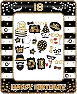 POPOYU 18th Birthday Decorations Giant Inflatable Photo Booth Frame 34Pcs Props view 2