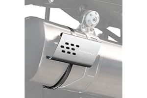 Rhinowalk Motorcycle Exhaust Heat Shield, Universal Motorbike Exhaust Pipe Heat Cover Saddlebag Heat Insulation-Silver (Regul