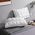 YOUR MOON Pillows Queen Size Set of 2, Soft Support Queen Pillows 2 Pack for Bed, Fluffy Down Alternative Pillow, Luxury Hotel Gel Pillow for Side Sleeping (White)