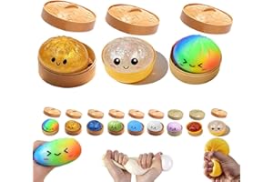 3PCS Glitter Dumpling, Dumpling Squishy Glitter, Dumplings Squishy, 2026 Latest with Emojis Dumplings (G)