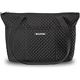 Bella Taylor Small Tote, Quilted Purse for Women, Lightweight Fabric Handbag, 10 Pockets, Zip Top