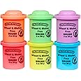 Colorations Wheat & Gluten Free Neon Dough - 6 Colors (2 oz Each) | Non-Toxic, Play Dough, Bulk Set, Sensory Kit, Party Favors, Classroom Pack