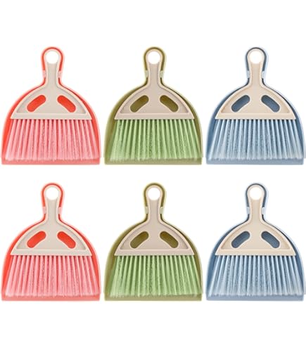 Juego De Escoba Y Pala De Acero Inoxidable De Pelo Suave De Acecho Largo (rosa) Combo De Escoba Y Recogedor