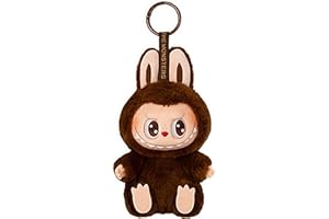 HQDZSZ Labubu Plush Keychain - Soft & Cute Collectible Keyring for Bags, Keys & Backpacks - Adorable Gift & Home Decor Charm