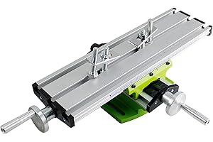 TEXALAN Multifunction Worktable Milling Working Cross Table Compound Drilling Slide Table for Bench Drill Adjustment X-Y 310X