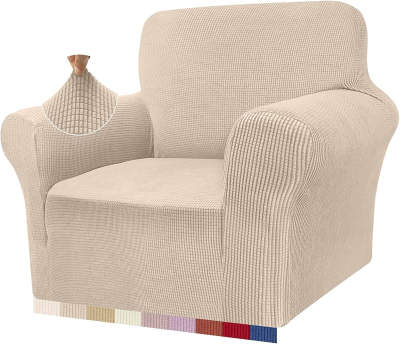 Granbest Matcha Green Granbest High Stretch Armchair Cover 1 Seater Jacquard