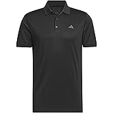 Adidas Mens Core Performance Primegreen Polo Shirt - Customizable Performance for Golfers M Black