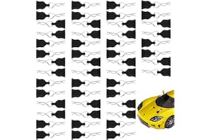 HI.FANCY Pack of 50 Universal RC Body Clips with Pull Tabs for All 1/10 1/12 Rc Hood Clips Body Clips Pull Rc R Pins Stainless Steel Parts Rc Car Accessories for Traxxas Axial Hpi Redcat Tamiya Himoto