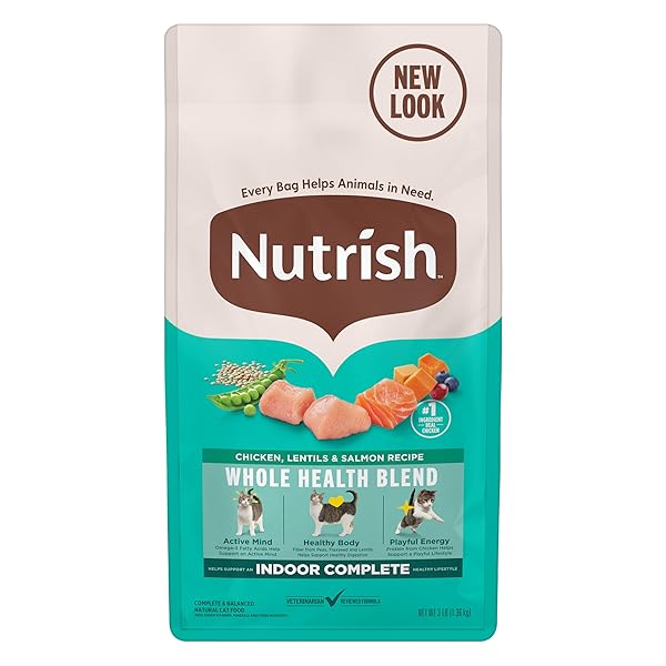 NUTRISH INDOOR COMPLETE DRY CAT FOOD, CHICKEN, LENTILS...
