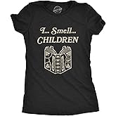 Womens I Smell Children T Shirt Funny Magic Halloween Spooky Graphic Novelty Tee