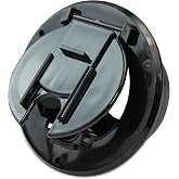RV Camper Trailer Motorhome Power Cord Hatch Electrical Access Door Black (Black-6B)