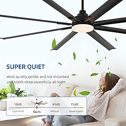 RIENAZA 84 Inch Industrial Ceiling Fans with