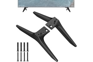 TOSICAM TV Stand Legs Replacement for LG 49 50 55 Inch 49UJ6300 49LJ5550 49LJ550M-UB 49UK6300 50UJ6300 50UK6300 55LJ5500UA 55LJ5550 55LJ550M-UB MAM643660 MEZ64114730 with Screws