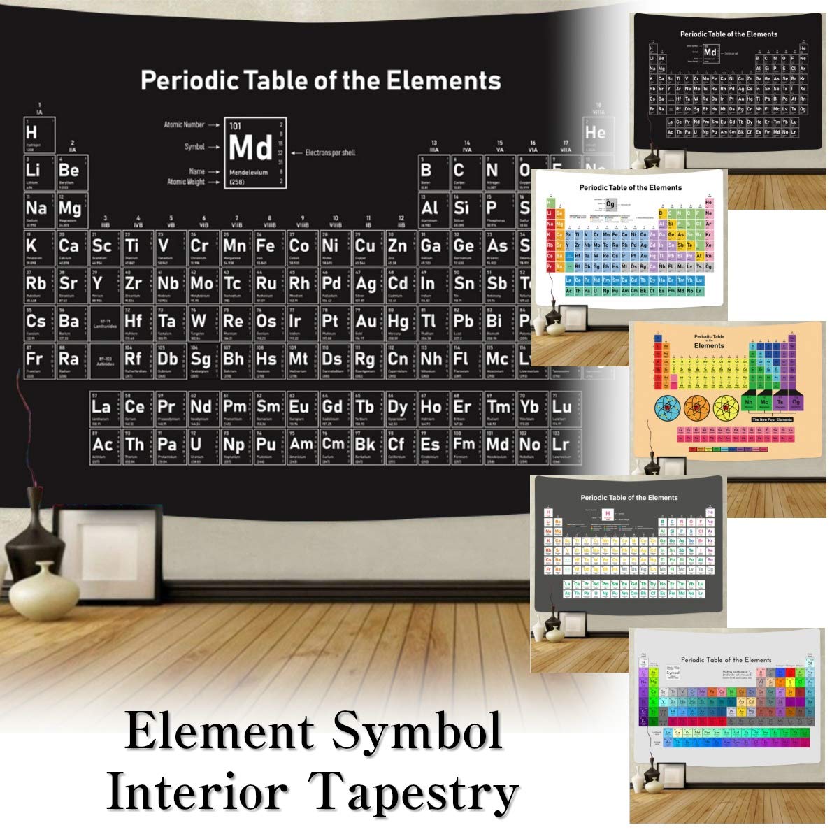 Mua Periodic Table of Elements Tapestry Element Symbols Numbers