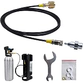 Aopkeo Sparkling Water Maker CO2 Fill Station Adapter Hose Kit TR21-4 | Soda Machine Carbon Dioxide Charging, External Carbon Dioxide Tank, 98inches High Pressure Hose, TR21-4 Adapter