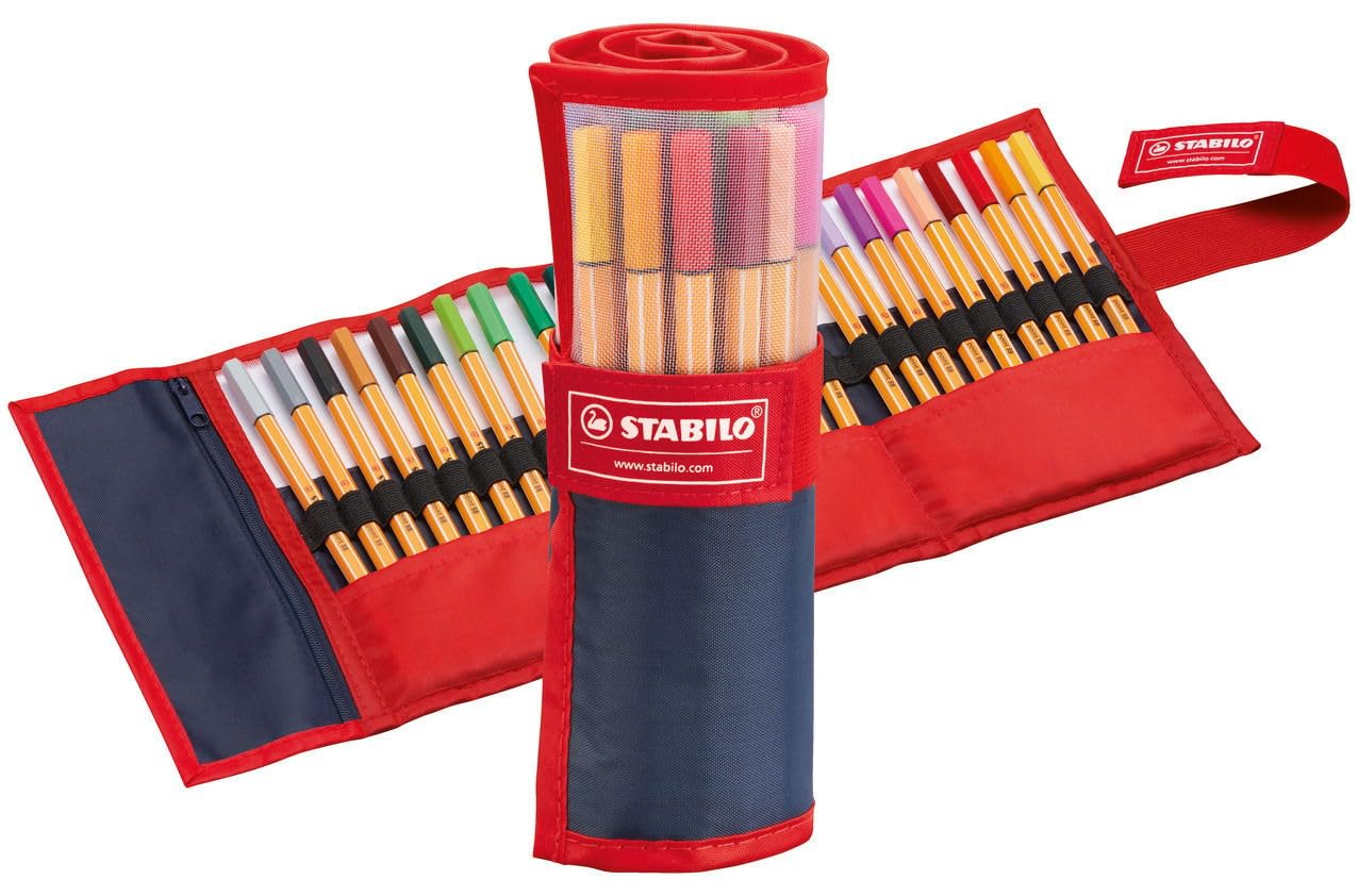 STABILO point 88 - Fineliner - Rollerset of 25 - Assorted Colours