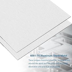 6061 Aluminum Sheet Metal 6 x 12 x 1/8 Inch, Heavy