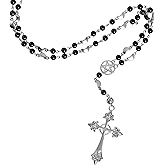 Sacina Gothic Cross Necklace, Zinc Alloy Cross Necklace, Goth Jewelry Gift for Women