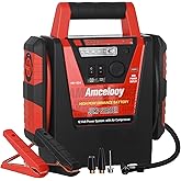2000A Jump Starter with Air Compressor - Amcelooy Car Battery Jump Starter 260PSI Tire Inflator - Starts 8.0L Gas & 8.0L Diesel - 12V Portable Jump Box with LED Light & USB & DC Ports