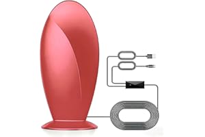 2200+ Miles Long Range TV Antenna Indoor for Local Channels,Digital TV Antenna for 4K HD Smart & Old tvs - Amplifier Signal B