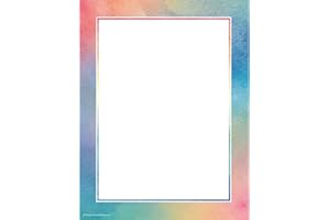 Teacher Created Resources Watercolor Computer Paper (8967) 8.5 inches X 11 inches